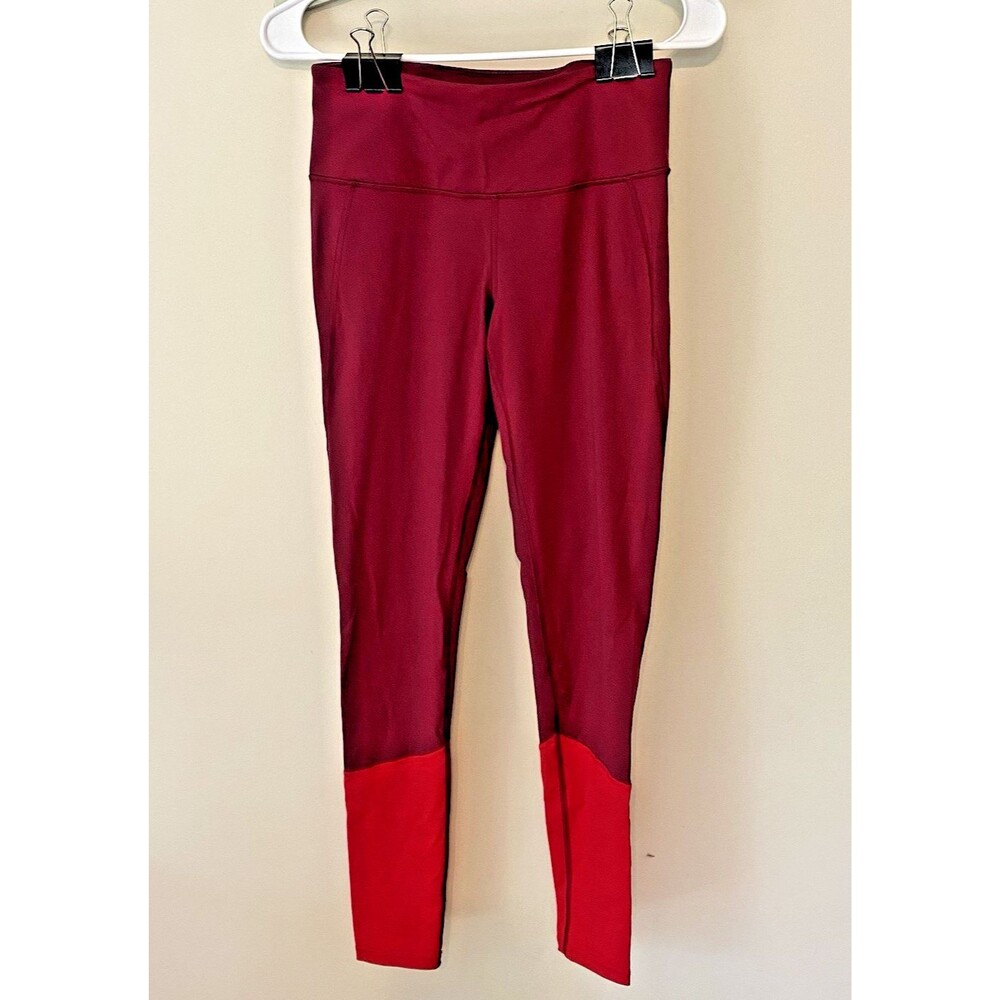 *$5 w bundle deal* Victoria Sport Knockout Tights - Burgundy Red - Size SP Reg
